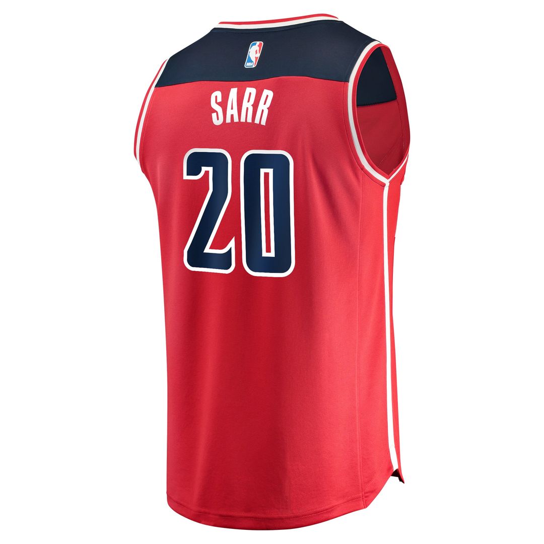 Alexandre Sarr Washington Wizards Fanatics Fast Break Replica Player Jersey - Icon Edition - Red | NBA Fan Gear