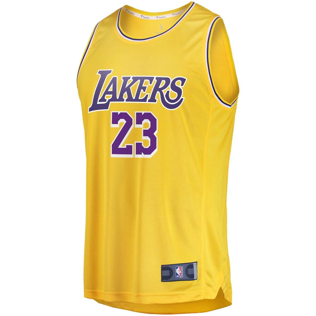 LeBron James Los Angeles Lakers Fanatics Big & Tall Fast Break Player Jersey - Gold - Icon Edition | NBA Fan Gear