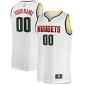 Denver Nuggets Fanatics Fast Break Custom Replica Jersey - Association Edition - White | NBA Fan Gear