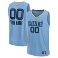 Memphis Grizzlies Fanatics Youth Fast Break Custom Jersey - Statement Edition - Light Blue | NBA Fan Gear