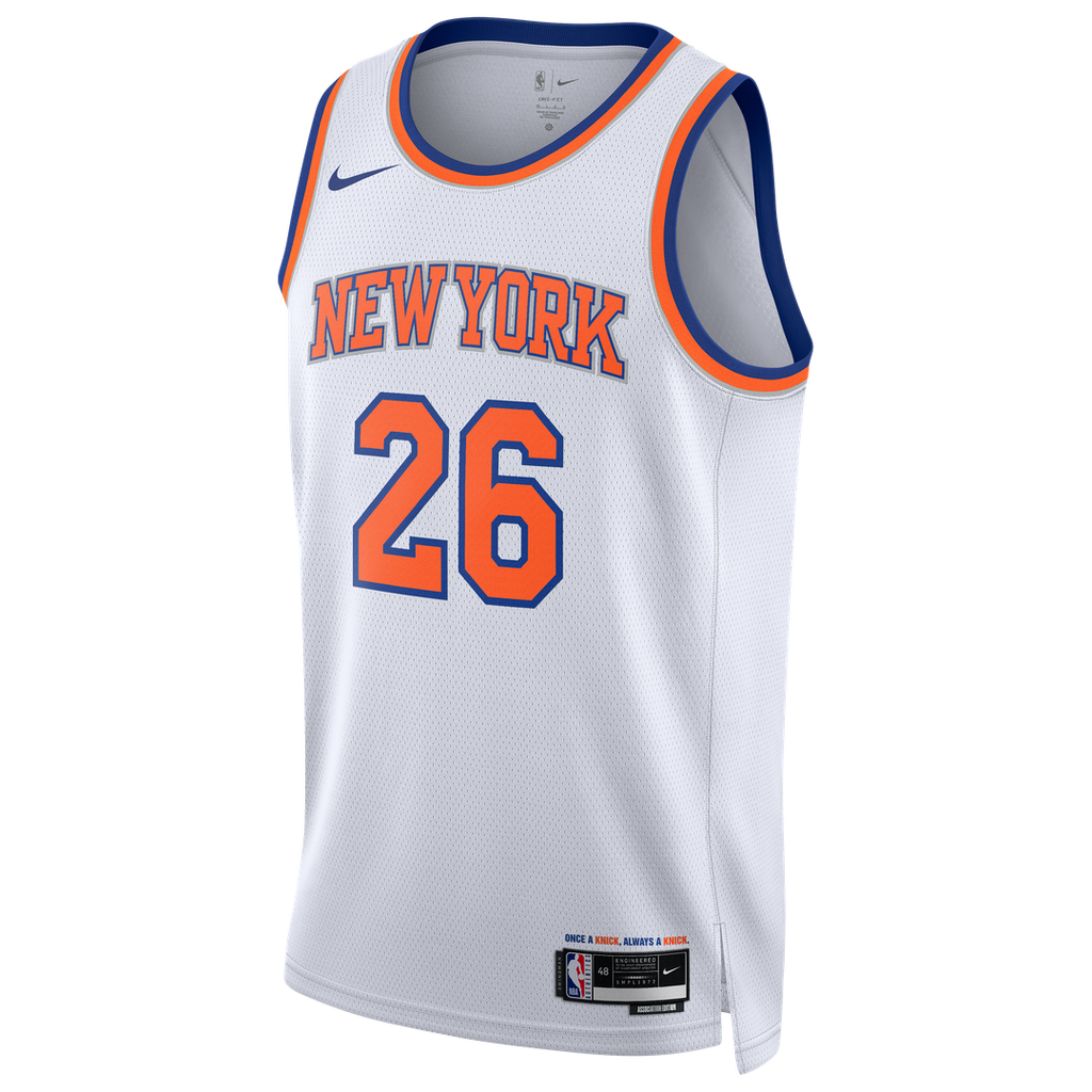 New York Knicks Nike Unisex 2026 NBA Finals Champions Always 26 Swingman Jersey - White - Association Edition | Fan Gear