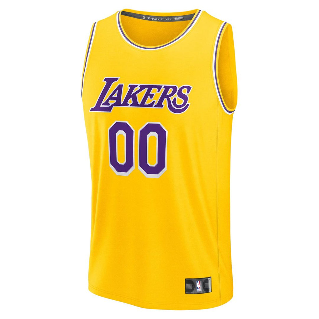 Los Angeles Lakers Fanatics Fast Break Custom Replica Jersey - Association Edition - White | NBA Fan Gear