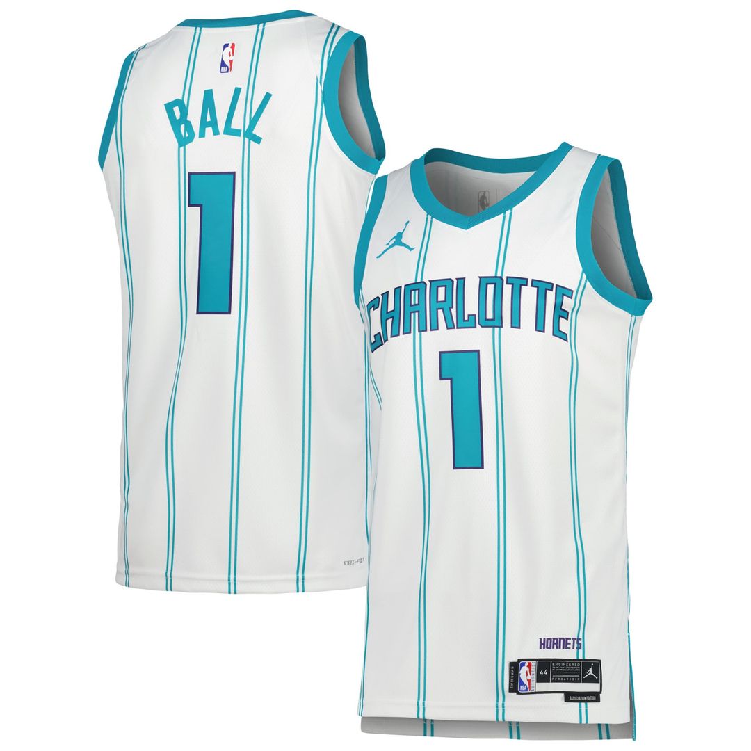 LaMelo Ball Charlotte Hornets Jordan Brand Unisex Swingman Jersey - Icon Edition - Teal | NBA Fan Gear