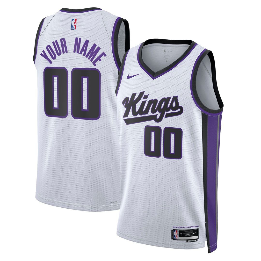 Sacramento Kings Nike Unisex Swingman Custom Jersey - Association Edition - White | NBA Fan Gear