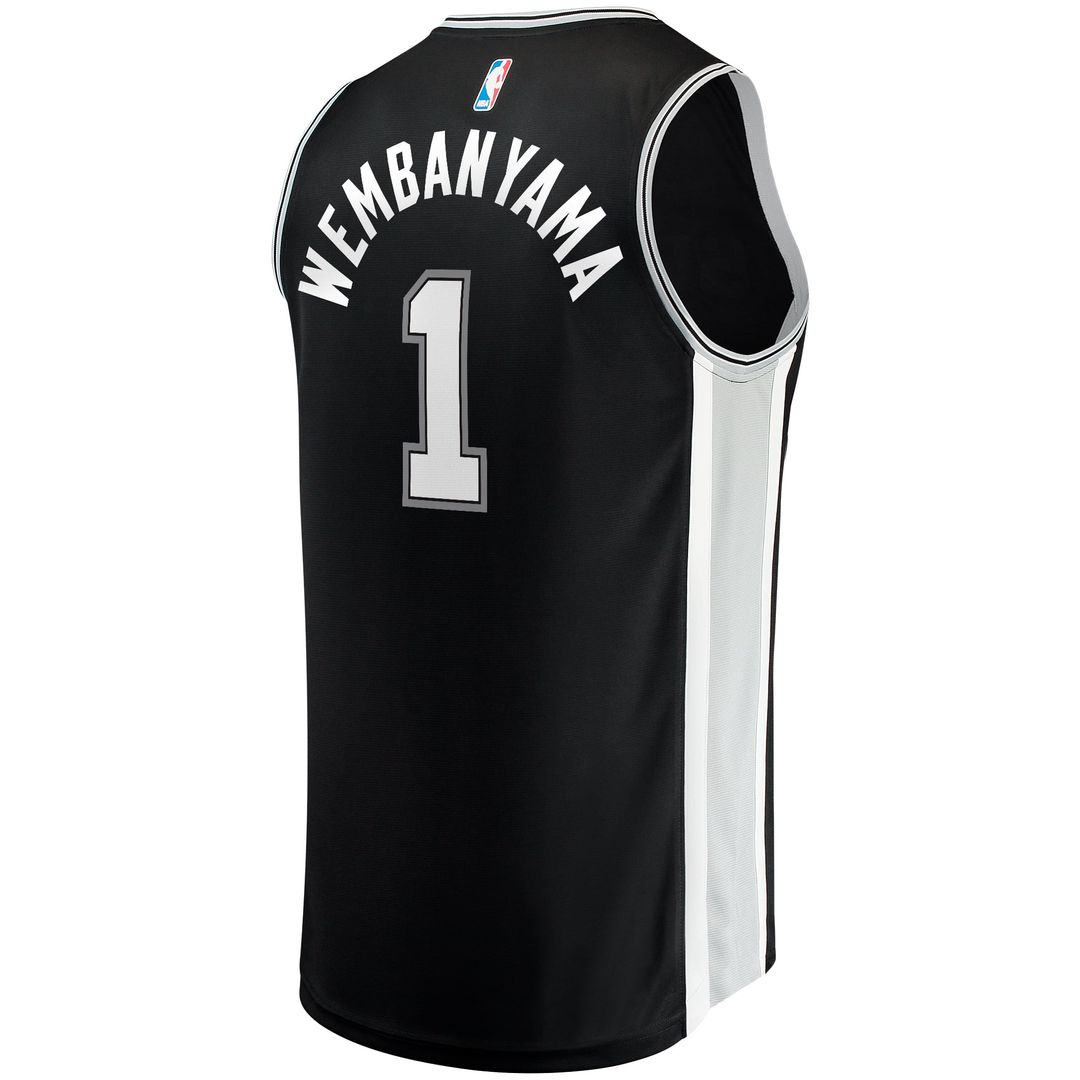 Victor Wembanyama San Antonio Spurs Fanatics Fast Break Replica Jersey - Icon Edition - Black | NBA Fan Gear
