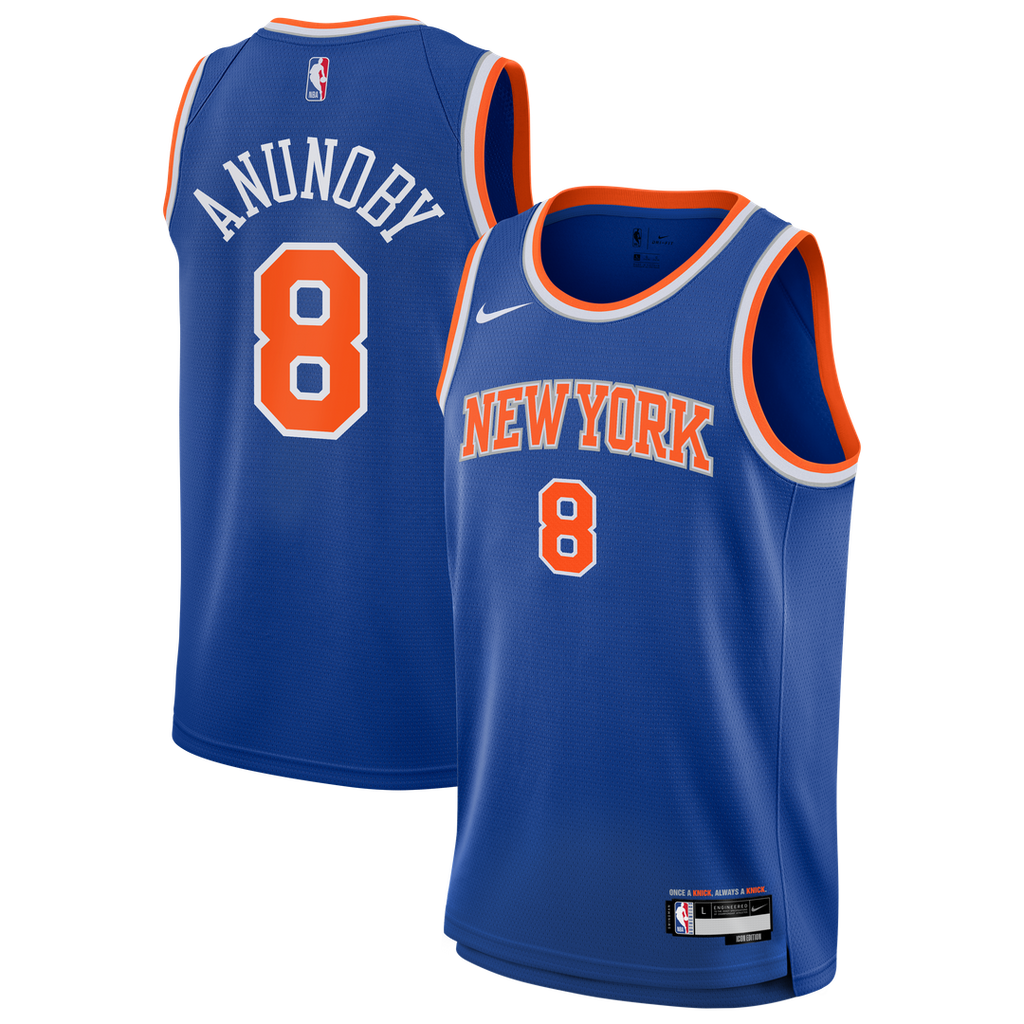 OG Anunoby New York Knicks Nike Youth Swingman Jersey - Icon Edition - Blue | NBA Fan Gear