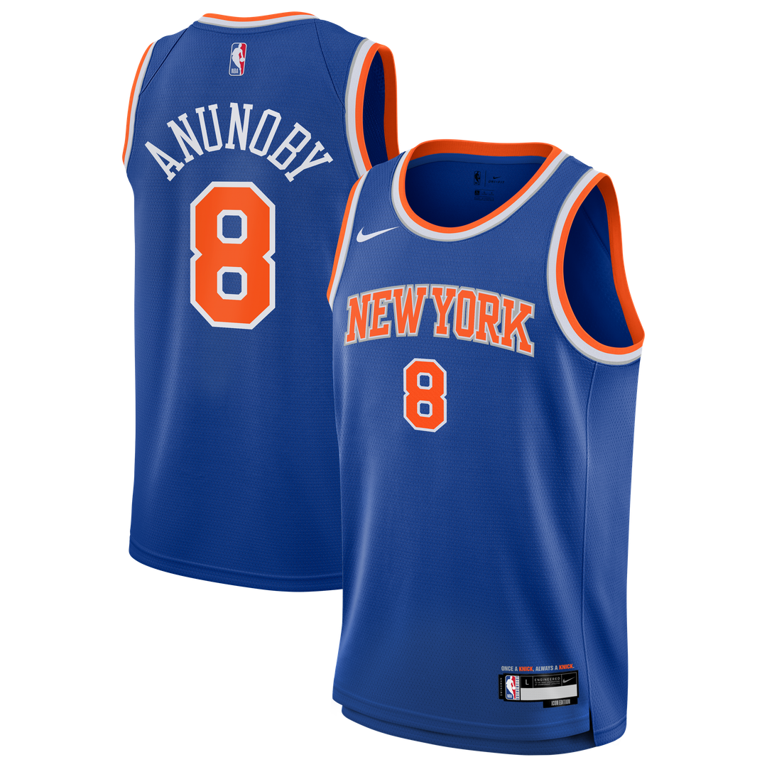 OG Anunoby New York Knicks Nike Youth Swingman Jersey - Icon Edition - Blue | NBA Fan Gear