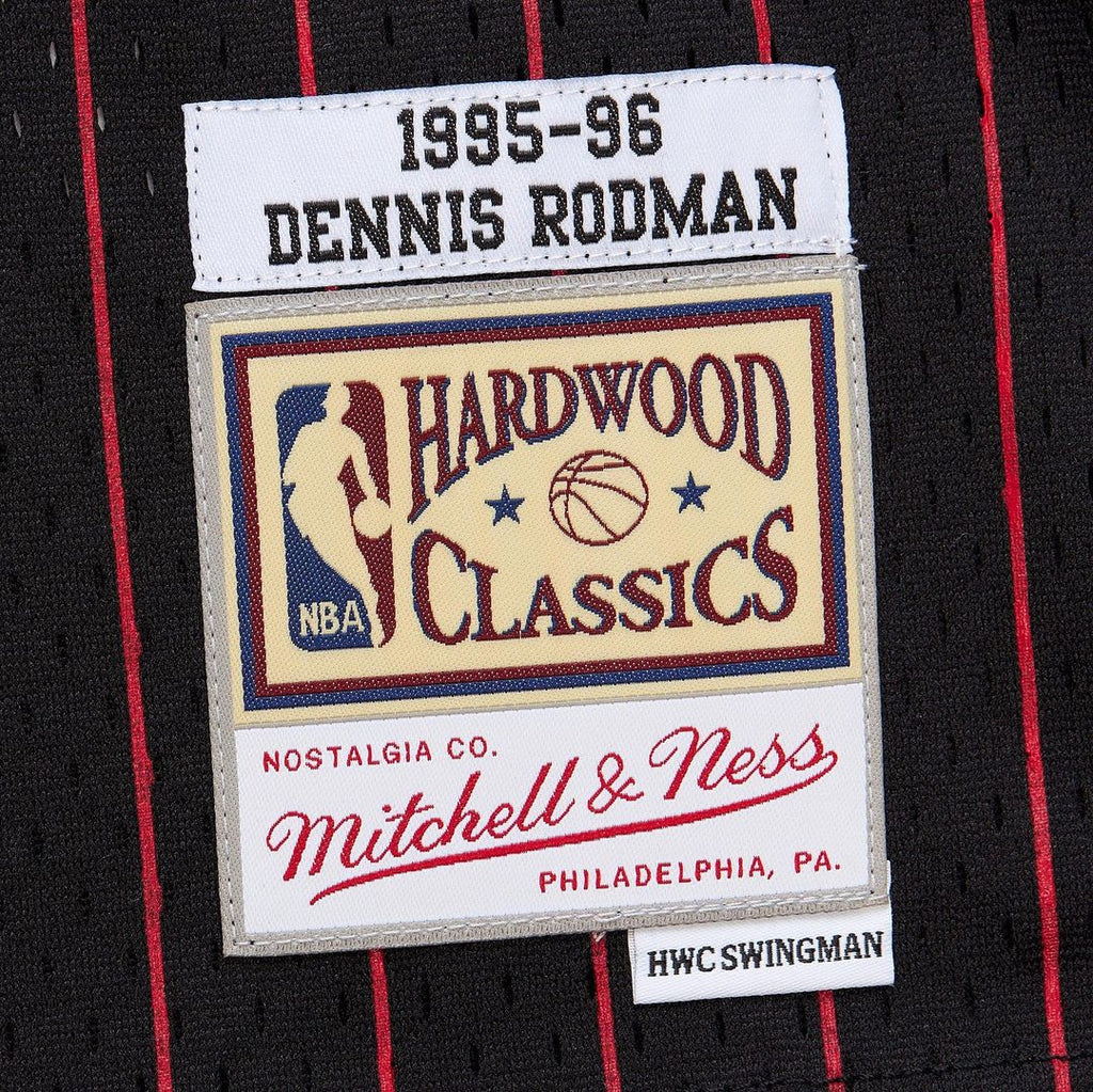 Dennis Rodman Chicago Bulls Youth 1995/ 96 Swingman Jersey - Black | Mitchell & Ness NBA Fan Gear
