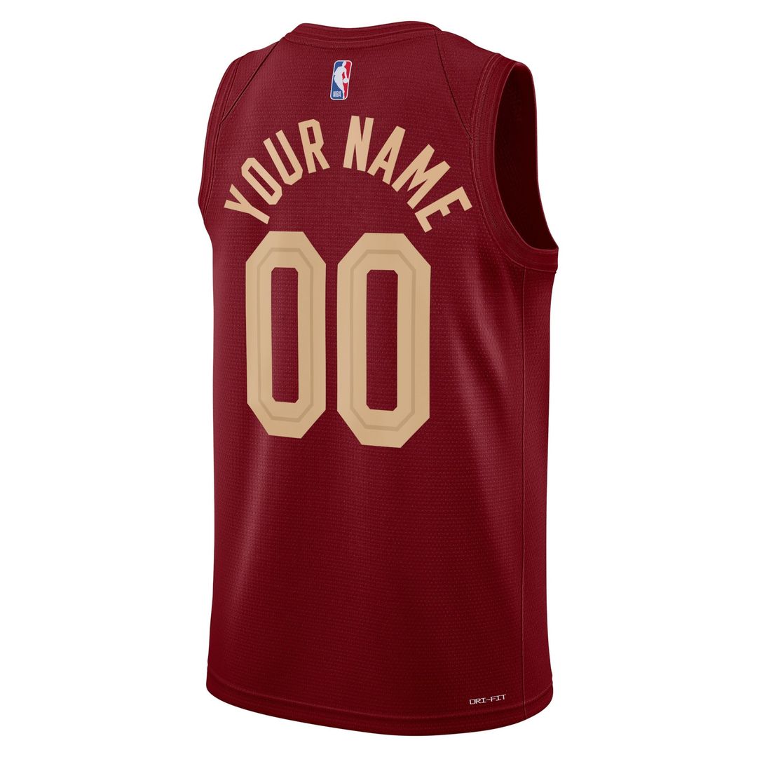 Cleveland Cavaliers Nike Unisex Swingman Custom Jersey Burgundy - Icon Edition | NBA Fan Gear