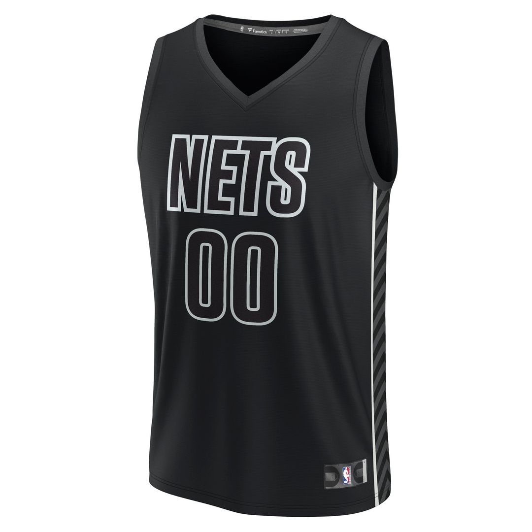 Brooklyn Nets Fanatics Custom Fast Break Jersey - Statement Edition - Black | NBA Fan Gear