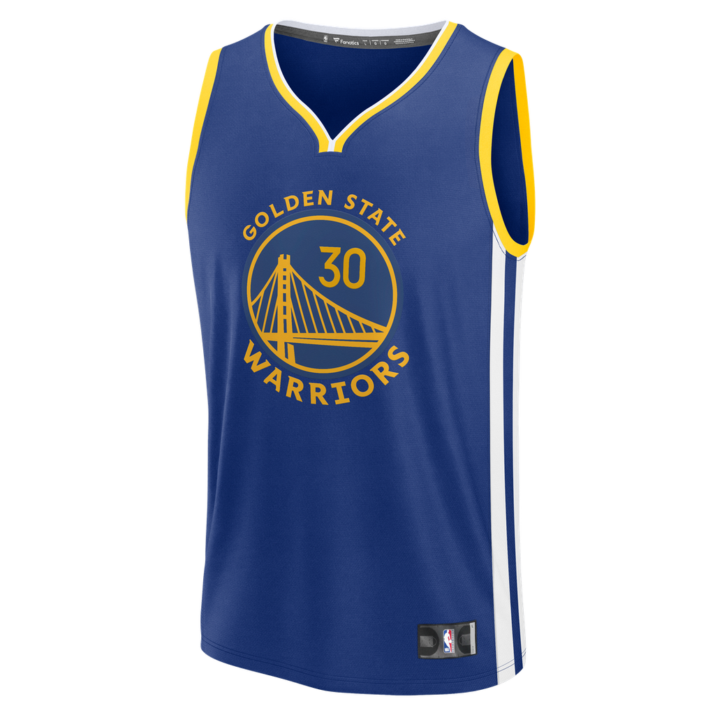 Stephen Curry Golden State Warriors Fanatics Fast Break Replica Jersey - Icon Edition - Royal | NBA Fan Gear