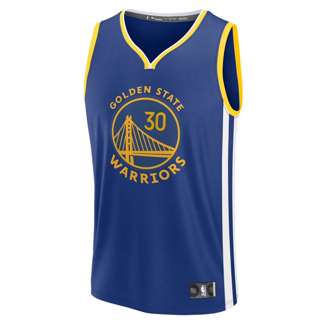 Stephen Curry Golden State Warriors Fanatics Fast Break Replica Jersey - Icon Edition - Royal | NBA Fan Gear