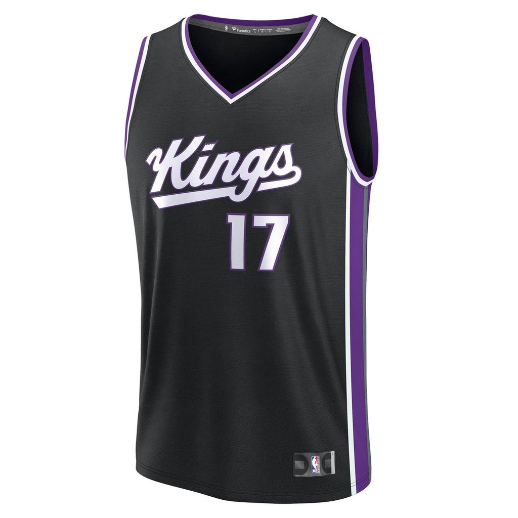 Jonas Valančiūnas Sacramento Kings Fanatics Fast Break Replica Jersey - Black - Icon Edition | NBA Fan Gear