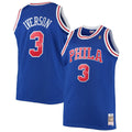 Allen Iverson Philadelphia 76ers Mitchell & Ness 1996/ 97 Big & Tall Hardwood Classics Swingman Jersey - Royal | NBA Fan Gear