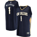 Zion Williamson New Orleans Pelicans Fanatics Youth Replica Fast Break Jersey Navy - Icon Edition | NBA Fan Gear