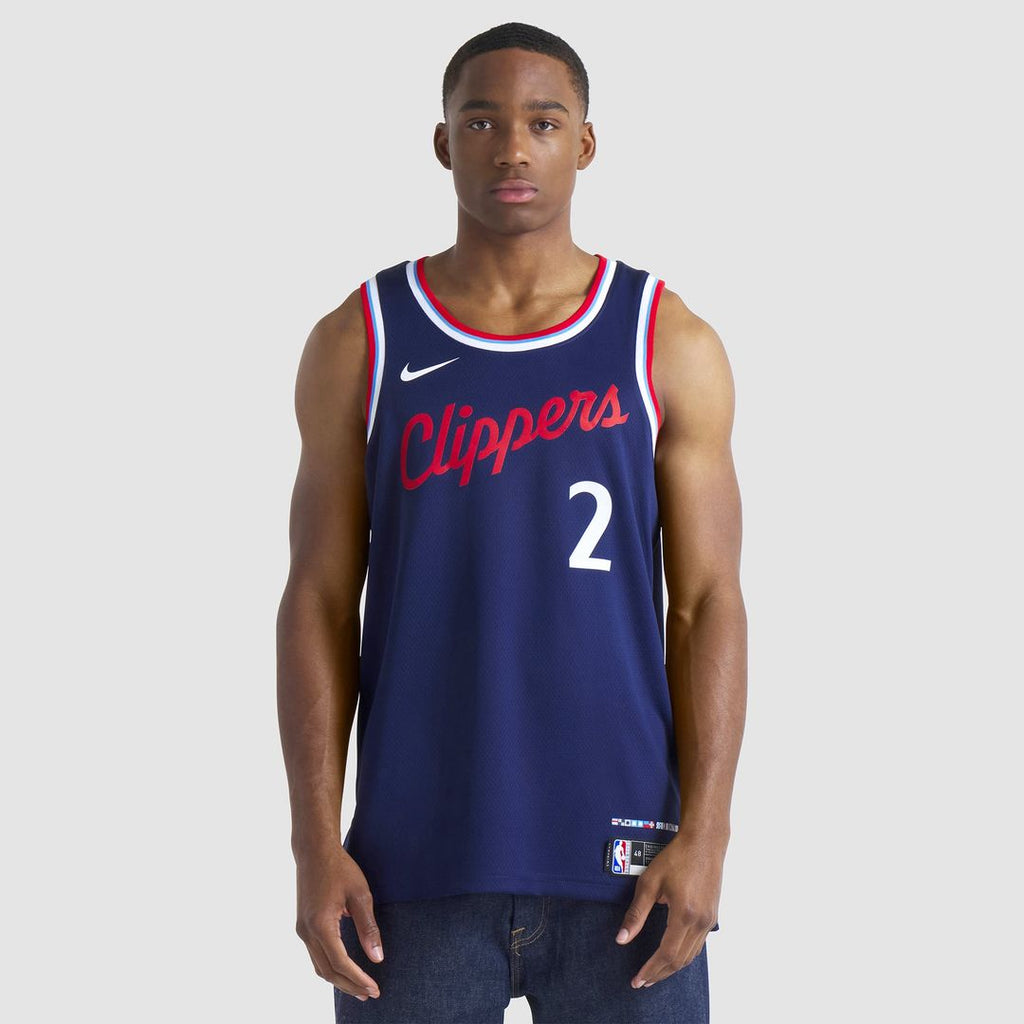 Kawhi Leonard LA Clippers Nike Unisex 2024/ 25 Swingman Jersey - Navy - Icon Edition | NBA Fan Gear