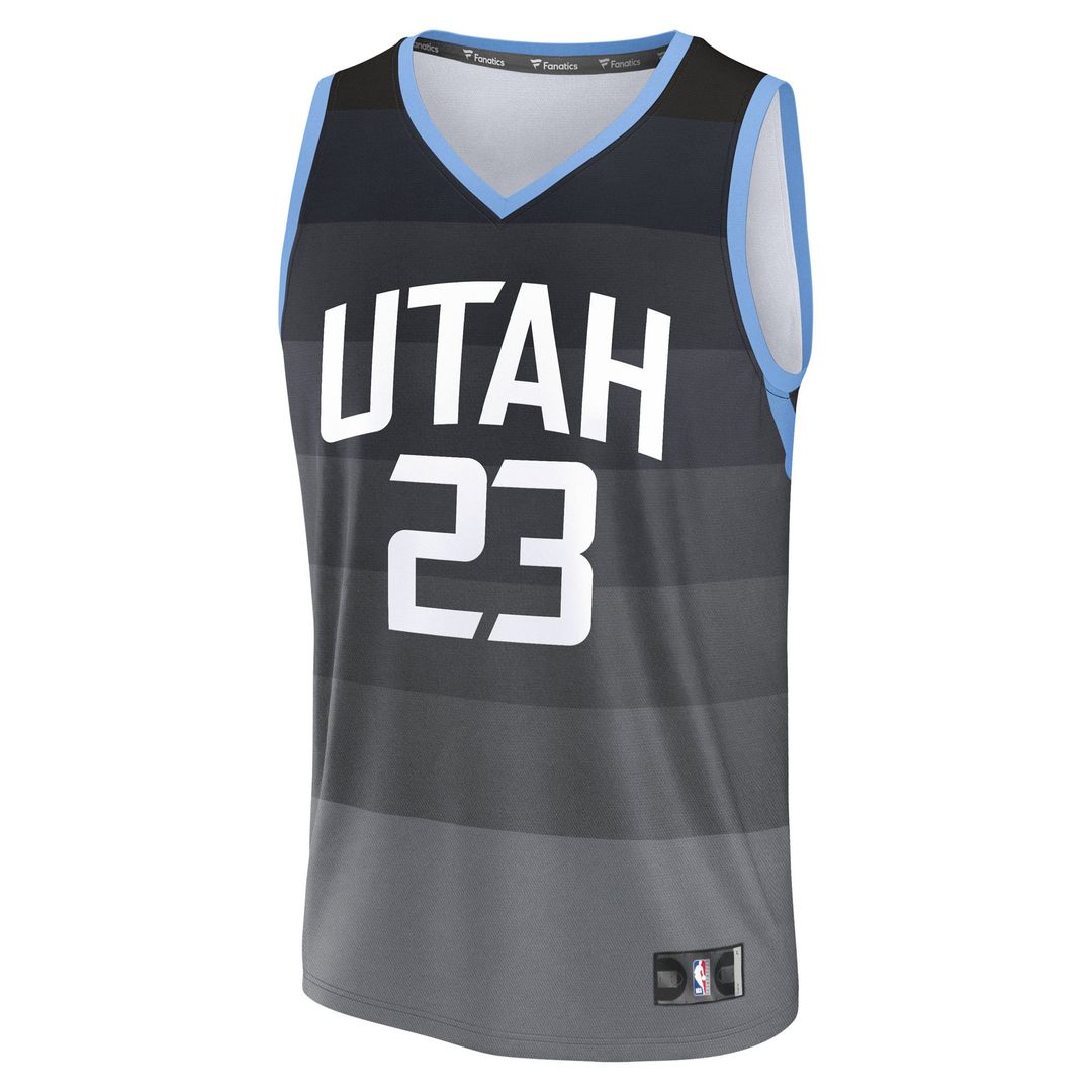Lauri Markkanen Utah Jazz Fanatics Youth Fast Break Jersey - City Edition - Black | NBA Fan Gear