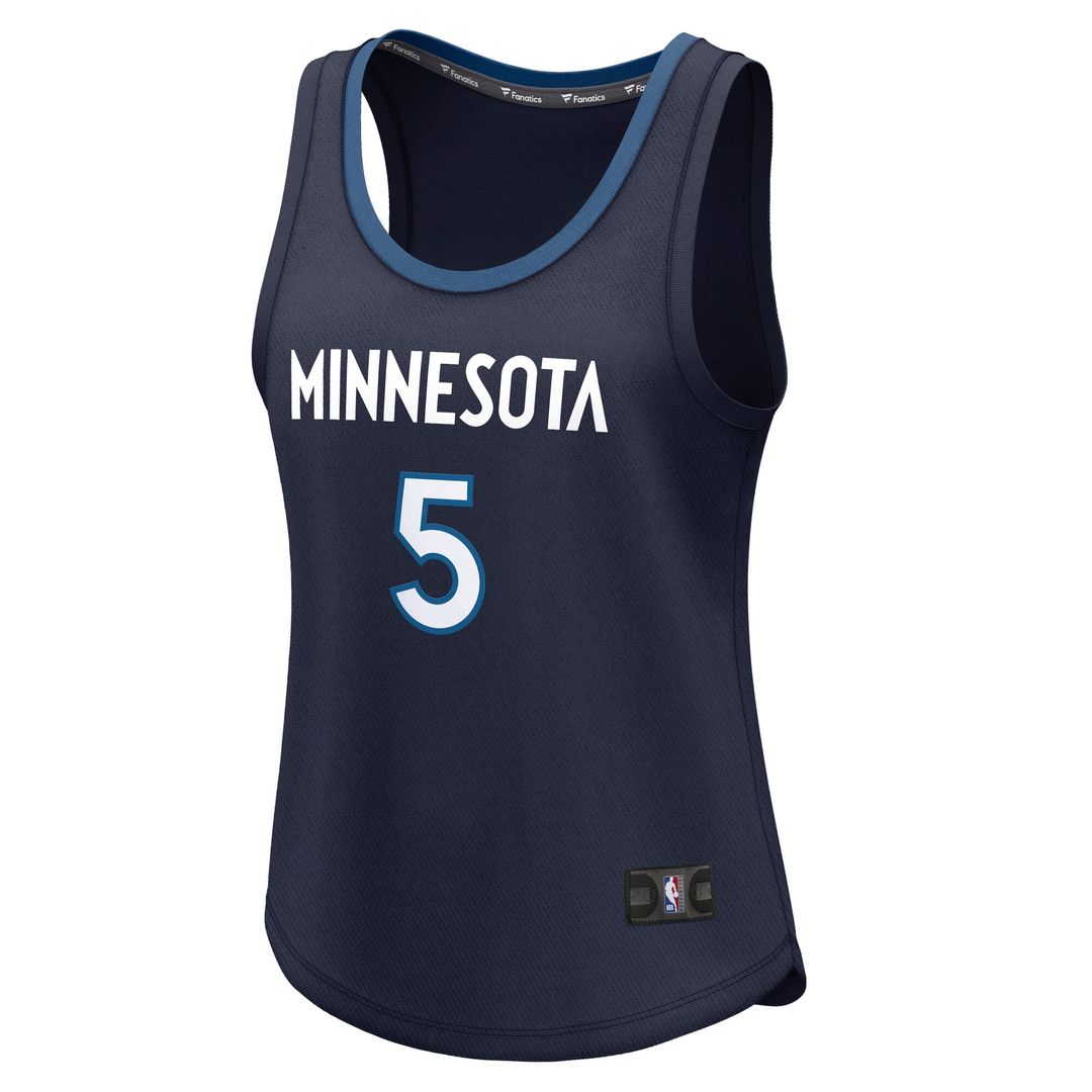 Anthony Edwards Minnesota Timberwolves Fanatics Women's Fast Break Player Jersey - Icon Edition - Navy | NBA Fan Gear