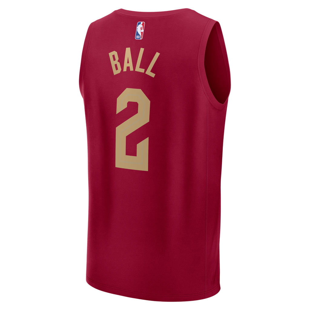 Lonzo Ball Cleveland Cavaliers Fanatics Fast Break Replica Jersey - Wine - Icon Edition | NBA Fan Gear