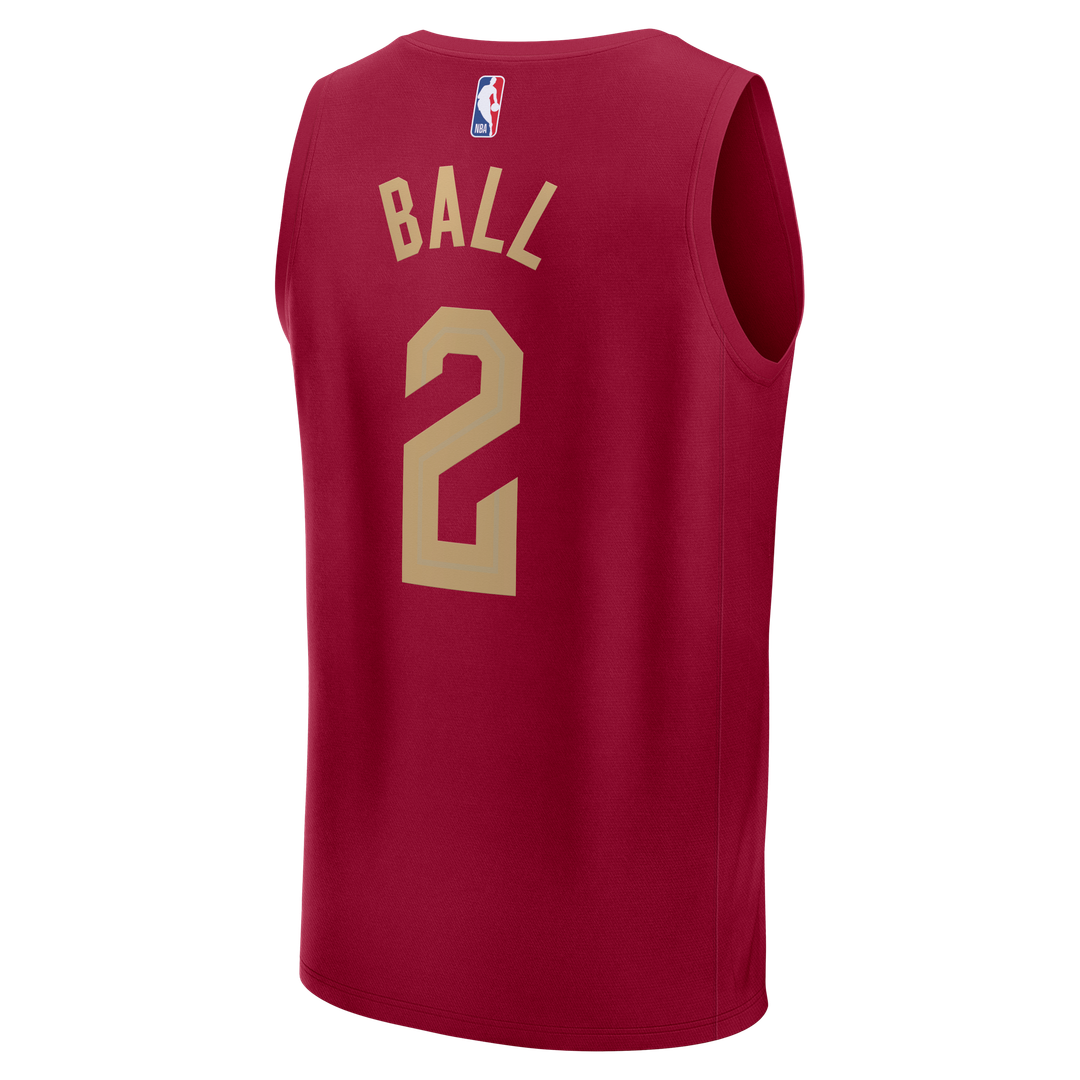Lonzo Ball Cleveland Cavaliers Fanatics Fast Break Replica Jersey - Wine - Icon Edition | NBA Fan Gear