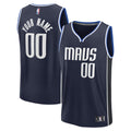 Dallas Mavericks Fanatics Fast Break Custom Jersey - Statement Edition - Navy | NBA Fan Gear