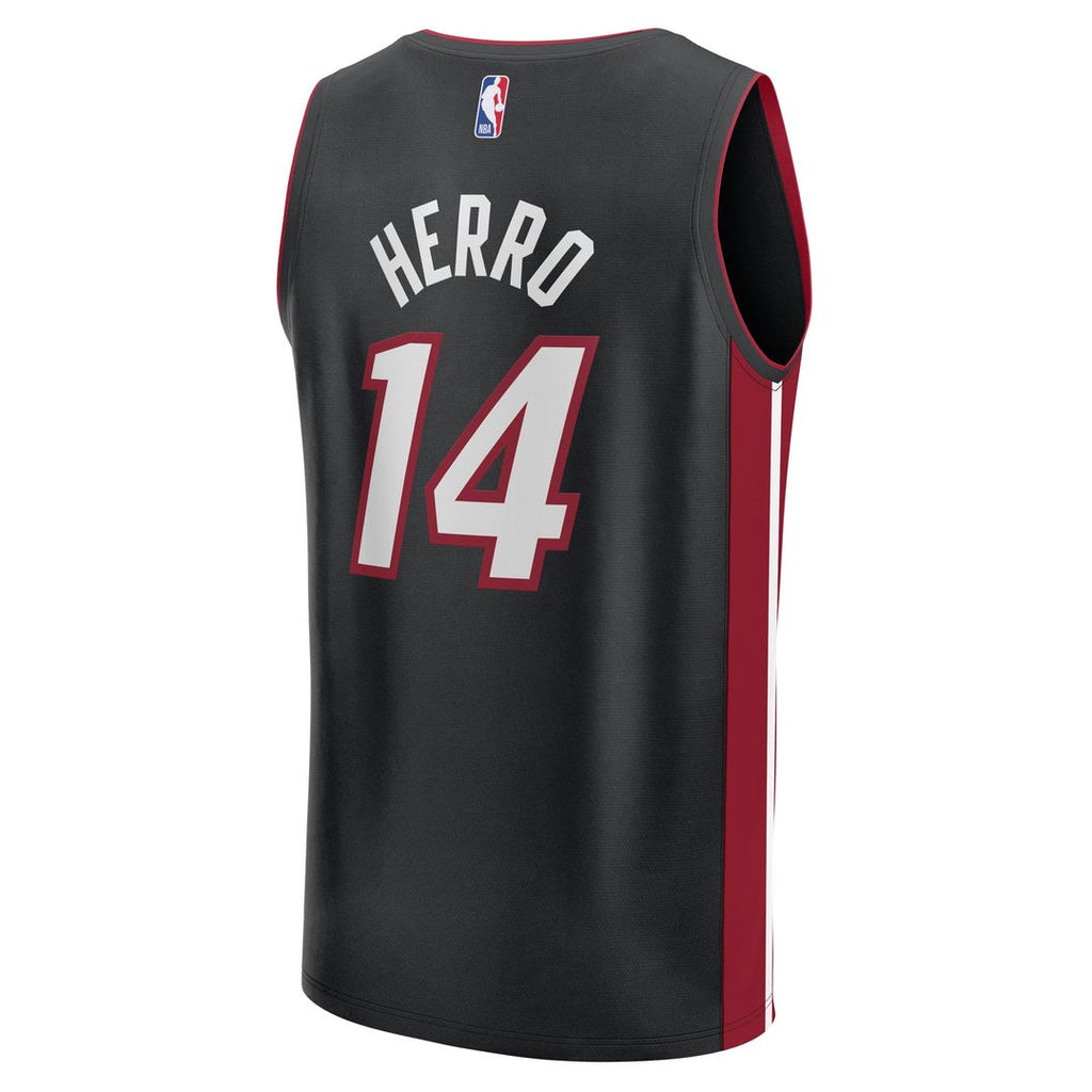 Tyler Herro Miami Heat Fanatics Fast Break Replica Player Jersey - Black - Icon Edition | NBA Fan Gear