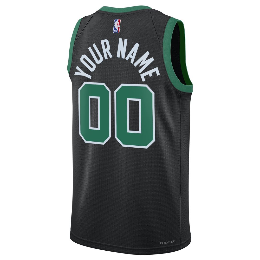 Boston Celtics Jordan Brand Unisex 2022/ 23 Swingman Custom Jersey - Statement Edition - Black | NBA Fan Gear