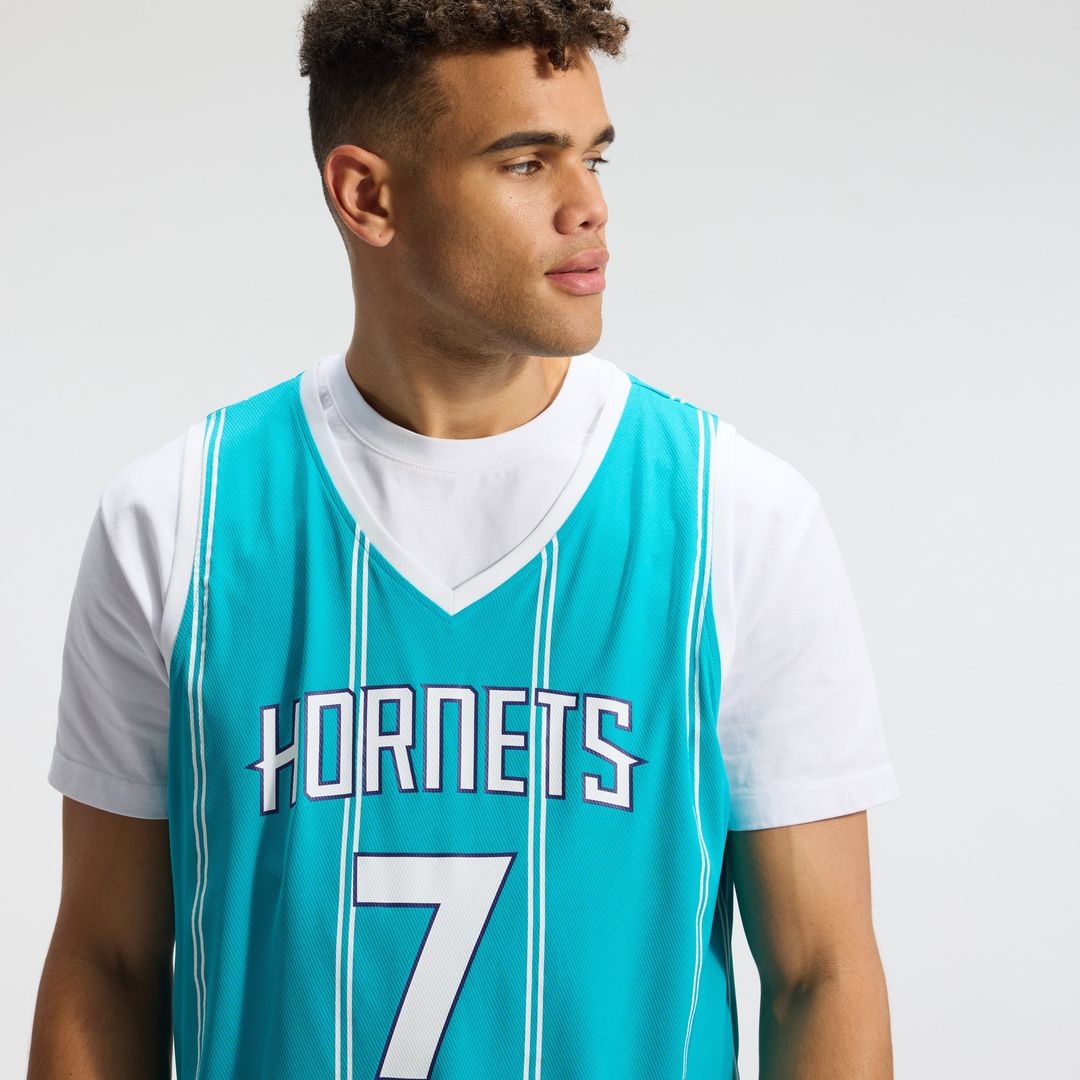 Kon Knueppel Charlotte Hornets Fanatics 2025 NBA Draft First Round Pick Fast Break Replica Jersey - Icon Edition - Teal | Fan Gear