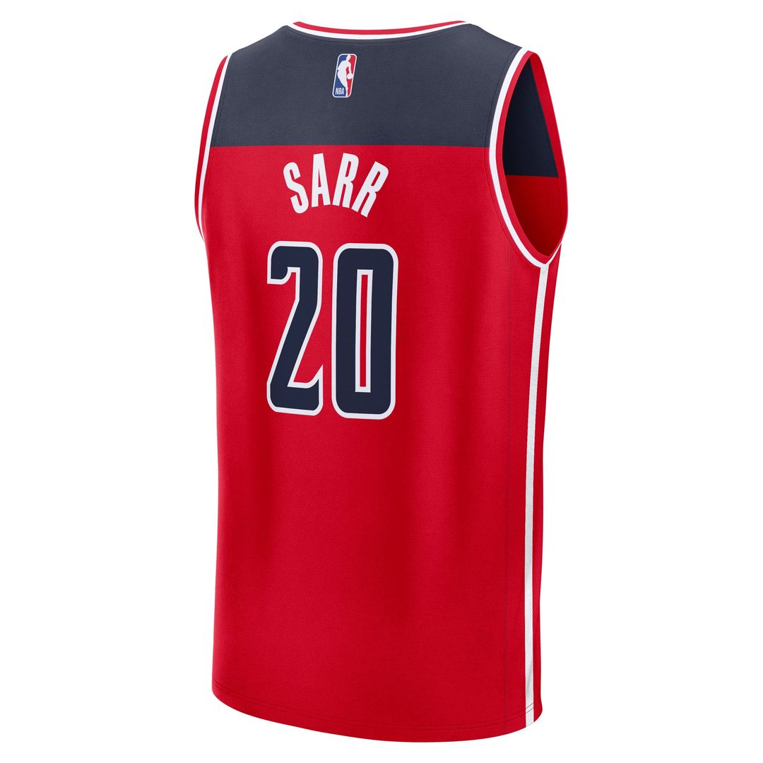 Alex Sarr Washington Wizards Fanatics Fast Break Replica Jersey - Icon Edition - Red | NBA Fan Gear