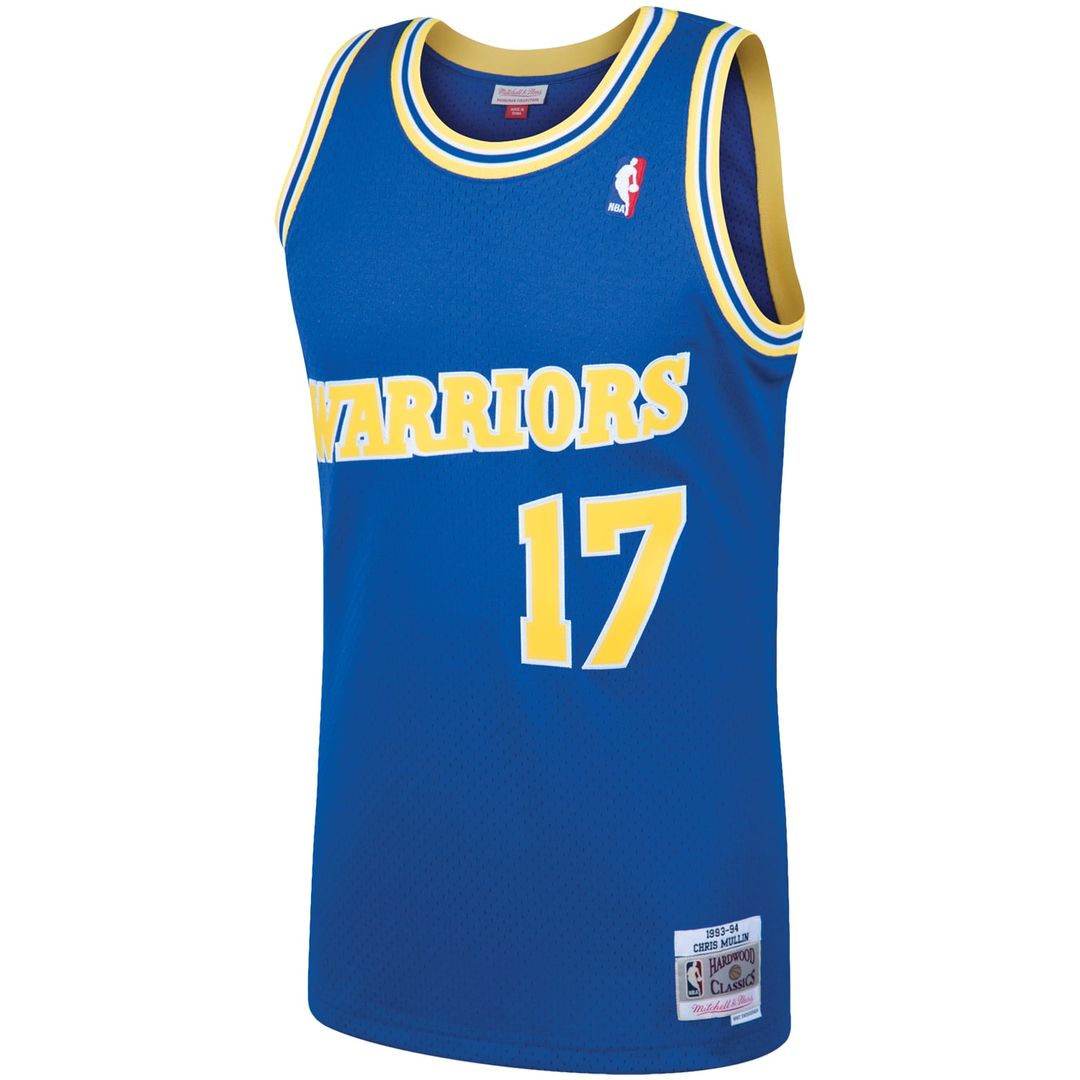 Chris Mullin Golden State Warriors Mitchell & Ness 1993/ 94 Hardwood Classics Swingman Jersey - Royal | NBA Fan Gear