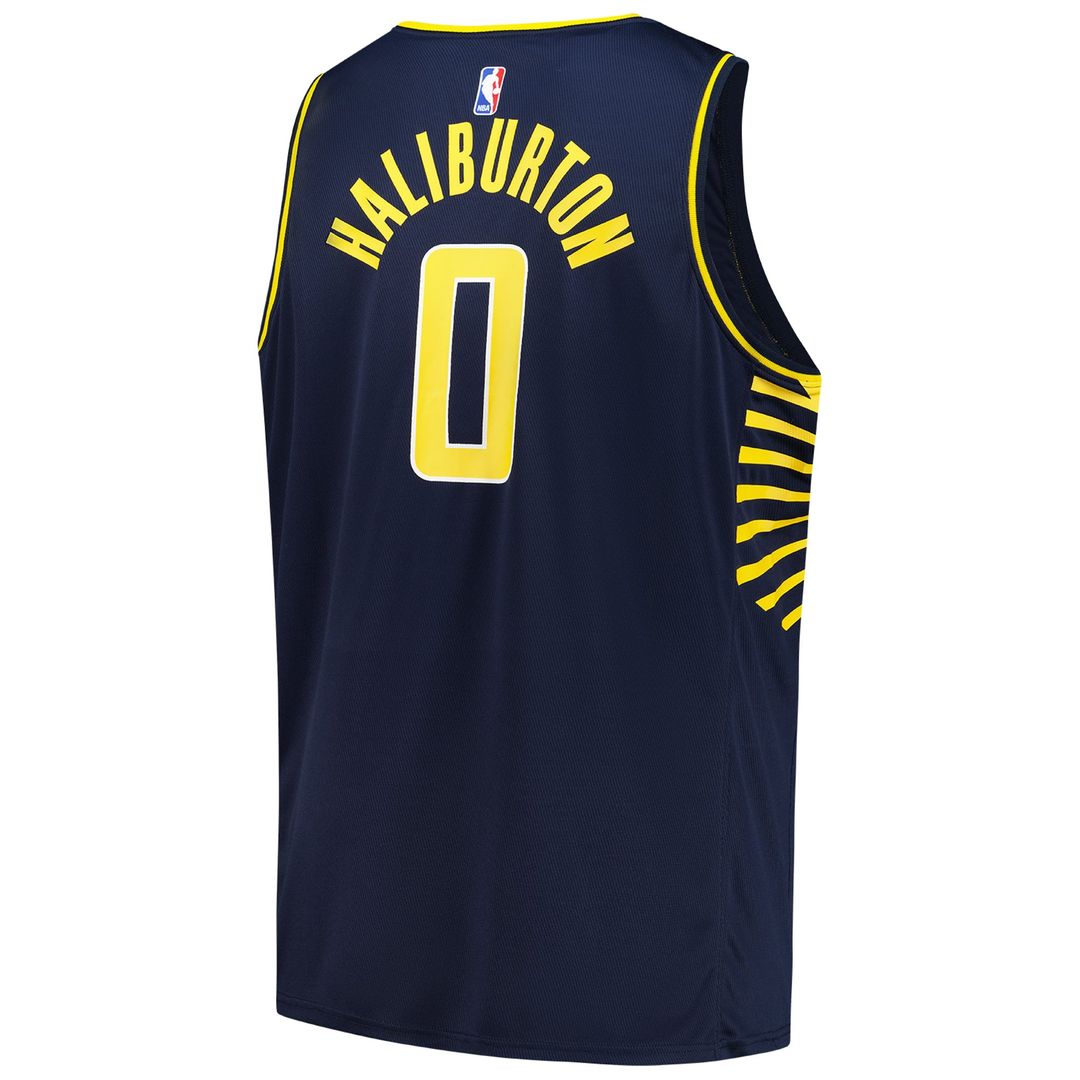 Tyrese Haliburton Indiana Pacers Fanatics Big & Tall Fast Break Jersey - Icon Edition - Navy | NBA Fan Gear