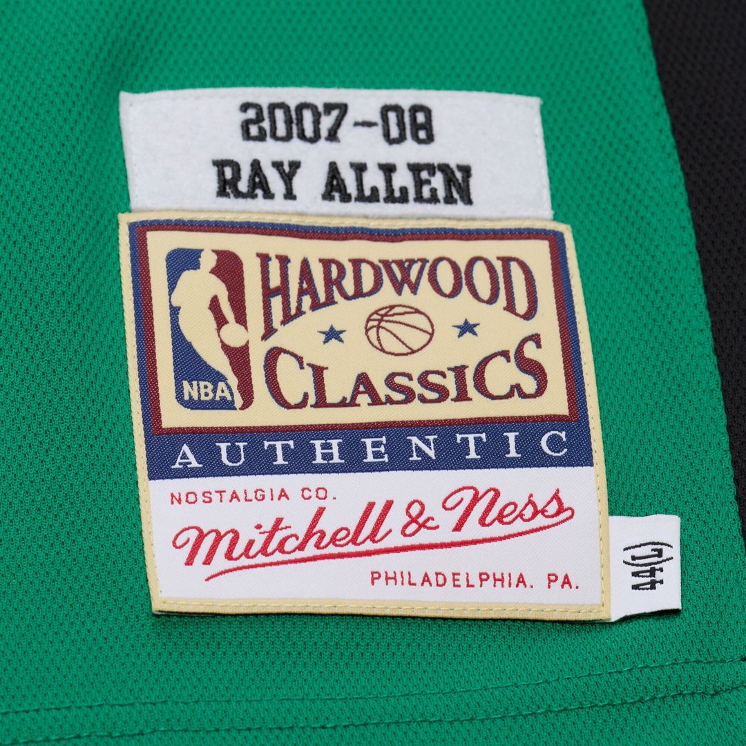 Ray Allen Boston Celtics Mitchell & Ness 2007-08 Hardwood Classics Authentic Jersey - Kelly Green | NBA Fan Gear