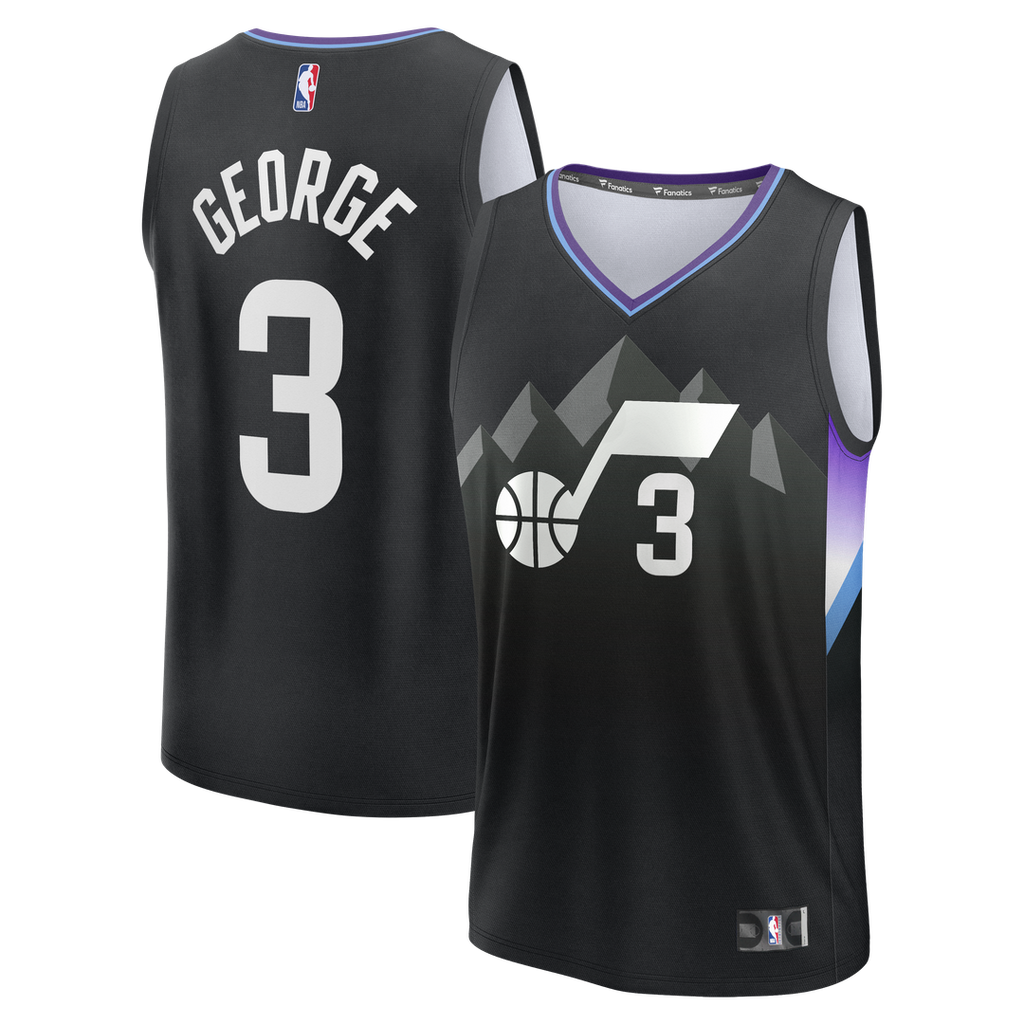 Keyonte George Utah Jazz Fanatics Fast Break Replica Jersey - Statement Edition - Black | NBA Fan Gear