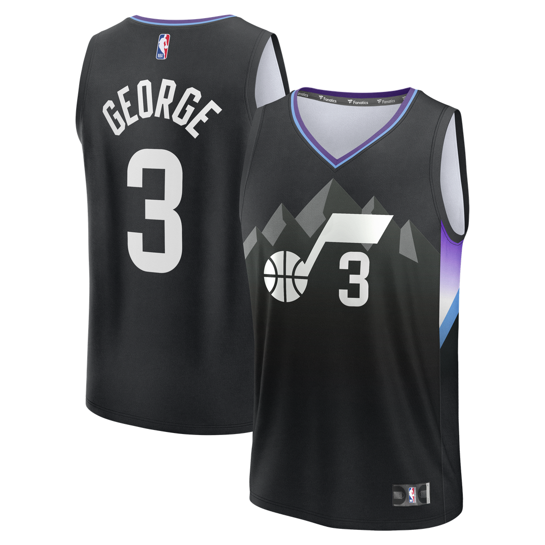 Keyonte George Utah Jazz Fanatics Fast Break Replica Jersey - Statement Edition - Black | NBA Fan Gear