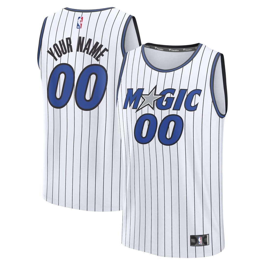 Orlando Magic Fanatics Youth Fast Break Replica Custom Jersey - Association Edition - White | NBA Fan Gear