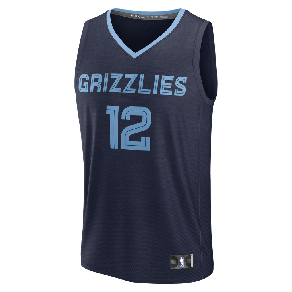 Ja Morant Memphis Grizzlies Fanatics Fast Break Replica Player Jersey - Icon Edition - Navy | NBA Fan Gear