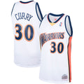 Stephen Curry Golden State Warriors Mitchell & Ness Hardwood Classics Swingman Jersey - White | NBA Fan Gear