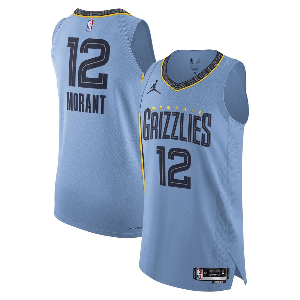 Ja Morant Memphis Grizzlies Jordan Brand Authentic Player Jersey - Statement Edition - Light Blue | NBA Fan Gear