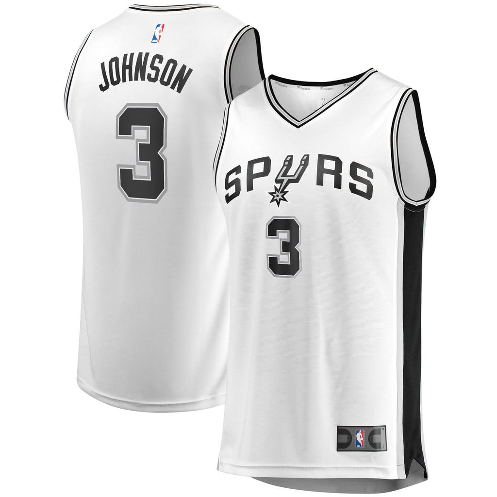 Keldon Johnson San Antonio Spurs Fanatics Fast Break Association Jersey - White | NBA Fan Gear