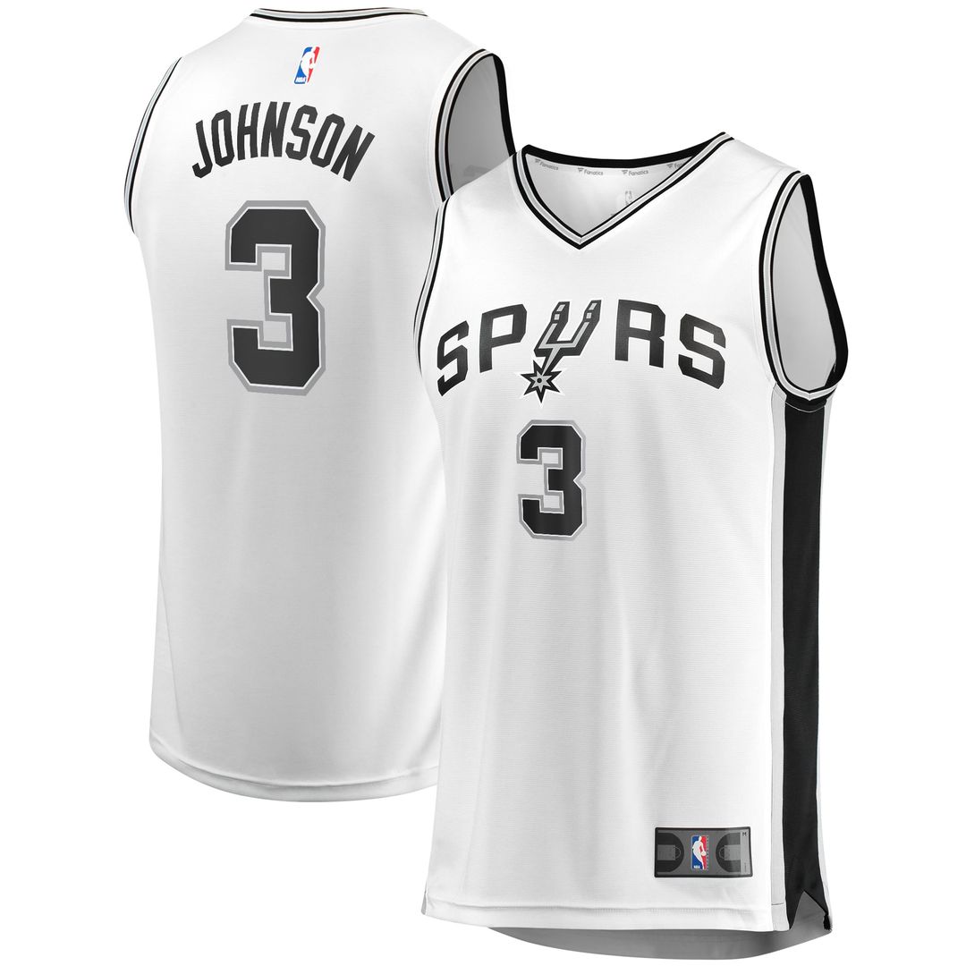 Keldon Johnson San Antonio Spurs Fanatics Fast Break Association Jersey - White | NBA Fan Gear