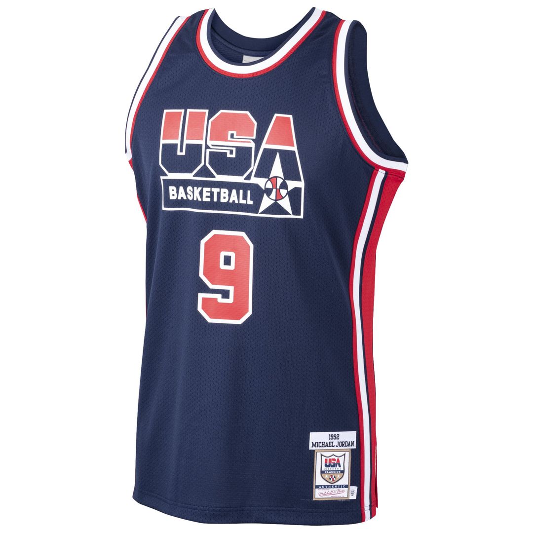 Michael Jordan USA Basketball Mitchell & Ness Home 1992 Dream Team Authentic Jersey - Navy | NBA Fan Gear