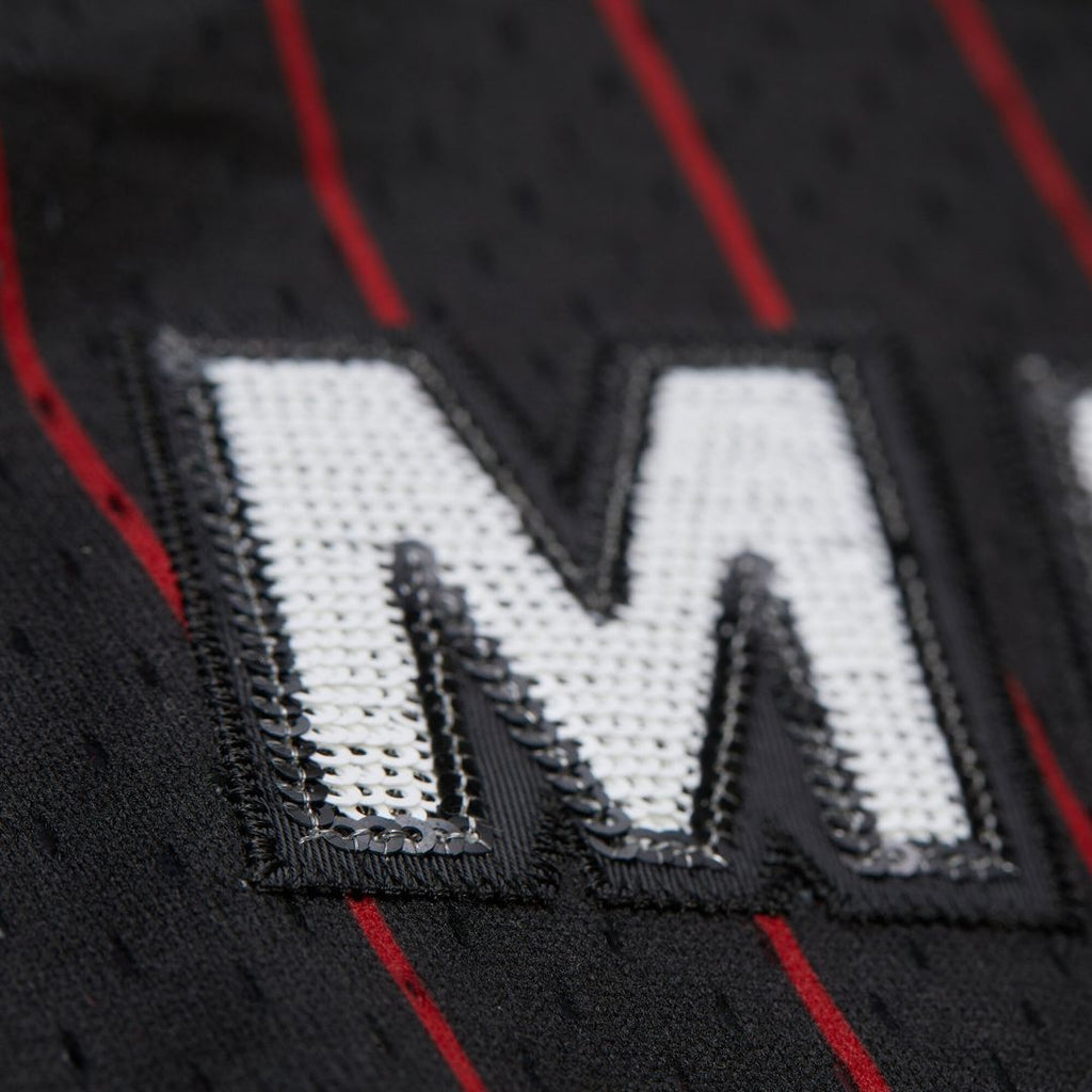 Dwyane Wade Miami Heat Mitchell & Ness x DANNIJO Women's Fashion Cropped Basketball Jersey - Black | NBA Fan Gear