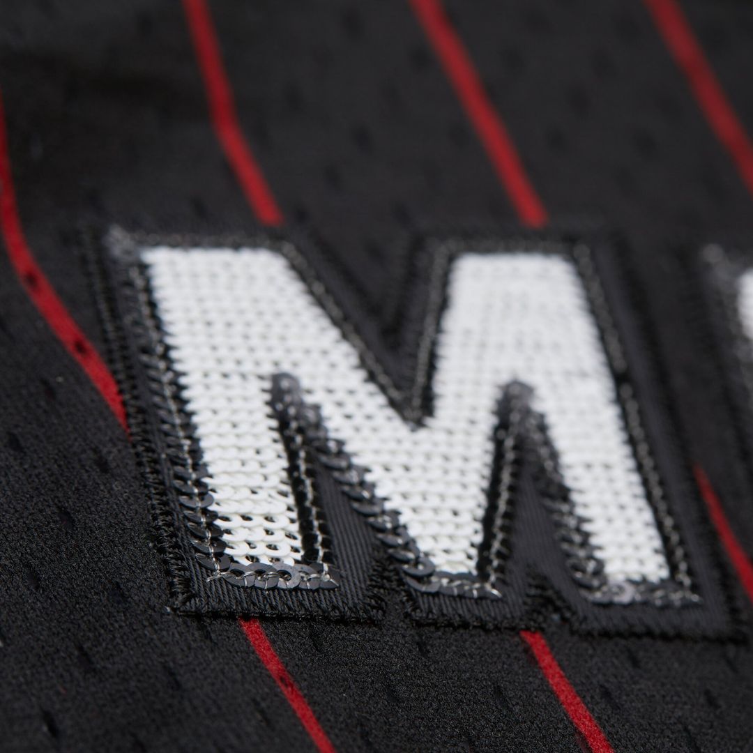 Dwyane Wade Miami Heat Mitchell & Ness x DANNIJO Women's Fashion Cropped Basketball Jersey - Black | NBA Fan Gear