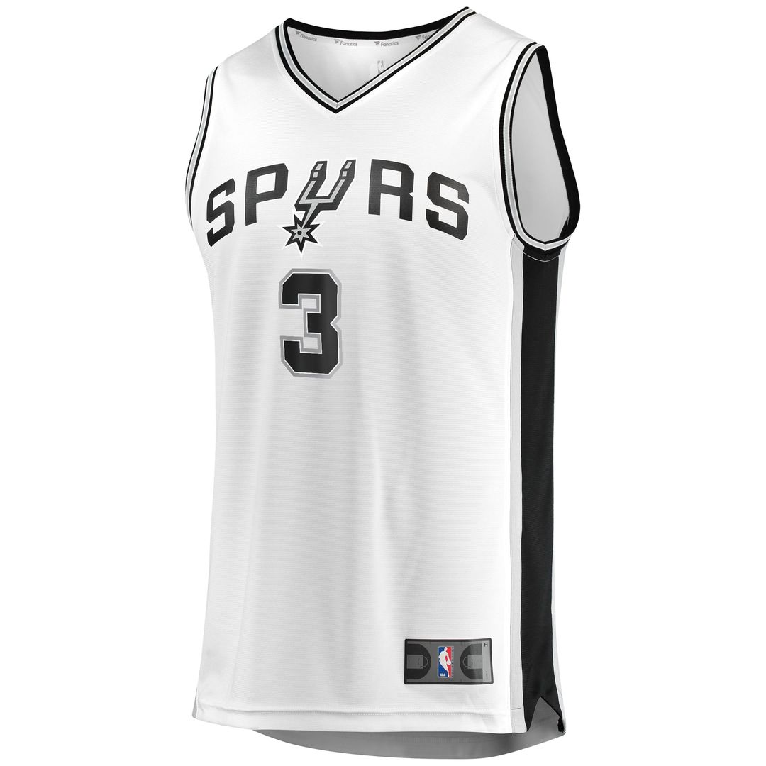 Keldon Johnson San Antonio Spurs Fanatics Fast Break Association Jersey - White | NBA Fan Gear