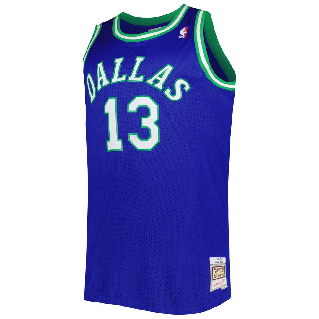 Steve Nash Dallas Mavericks Mitchell & Ness Big & Tall Hardwood Classics 1998/ 99 Swingman Jersey - Blue | NBA Fan Gear