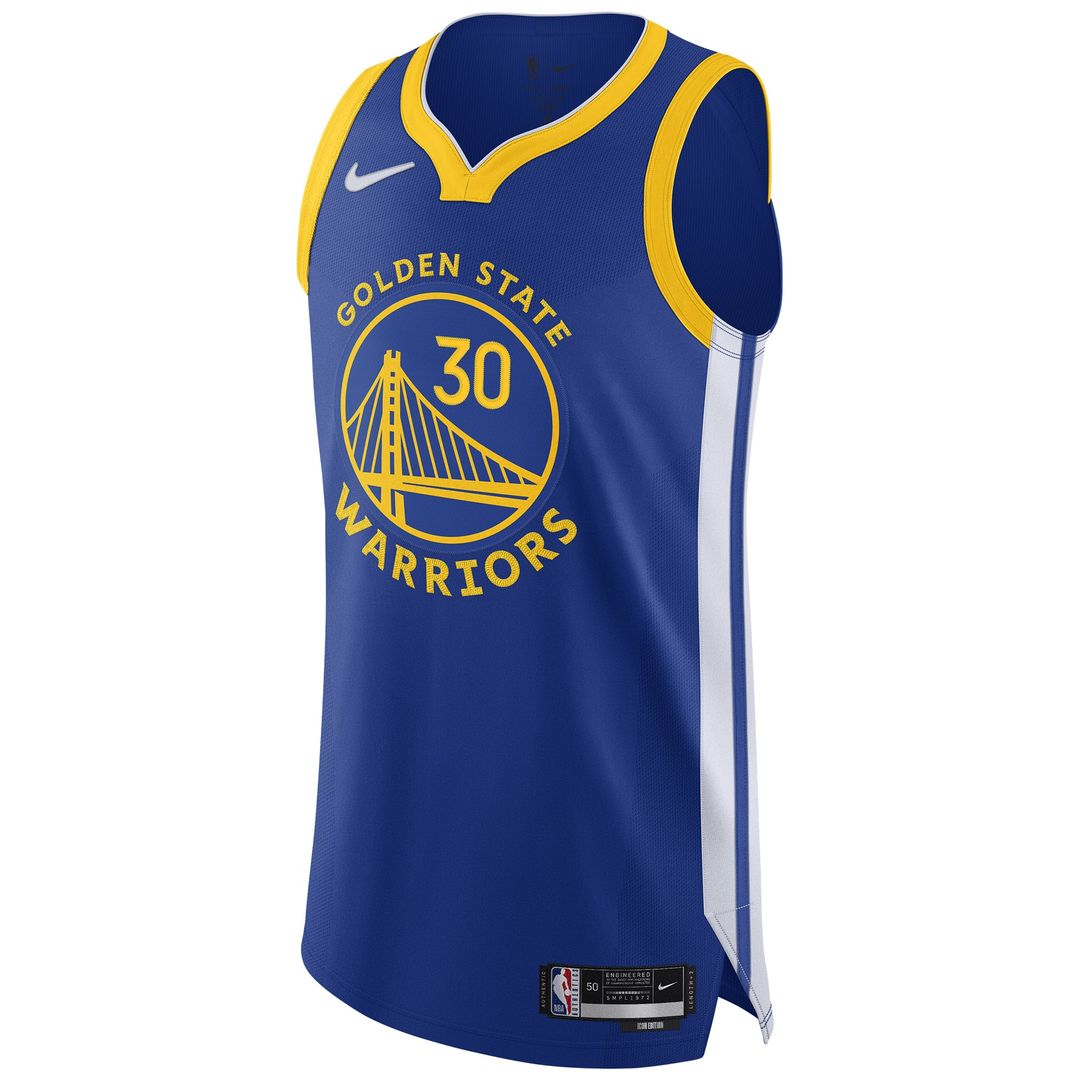 Stephen Curry Golden State Warriors Nike Authentic Jersey - Icon Edition - Royal | NBA Fan Gear