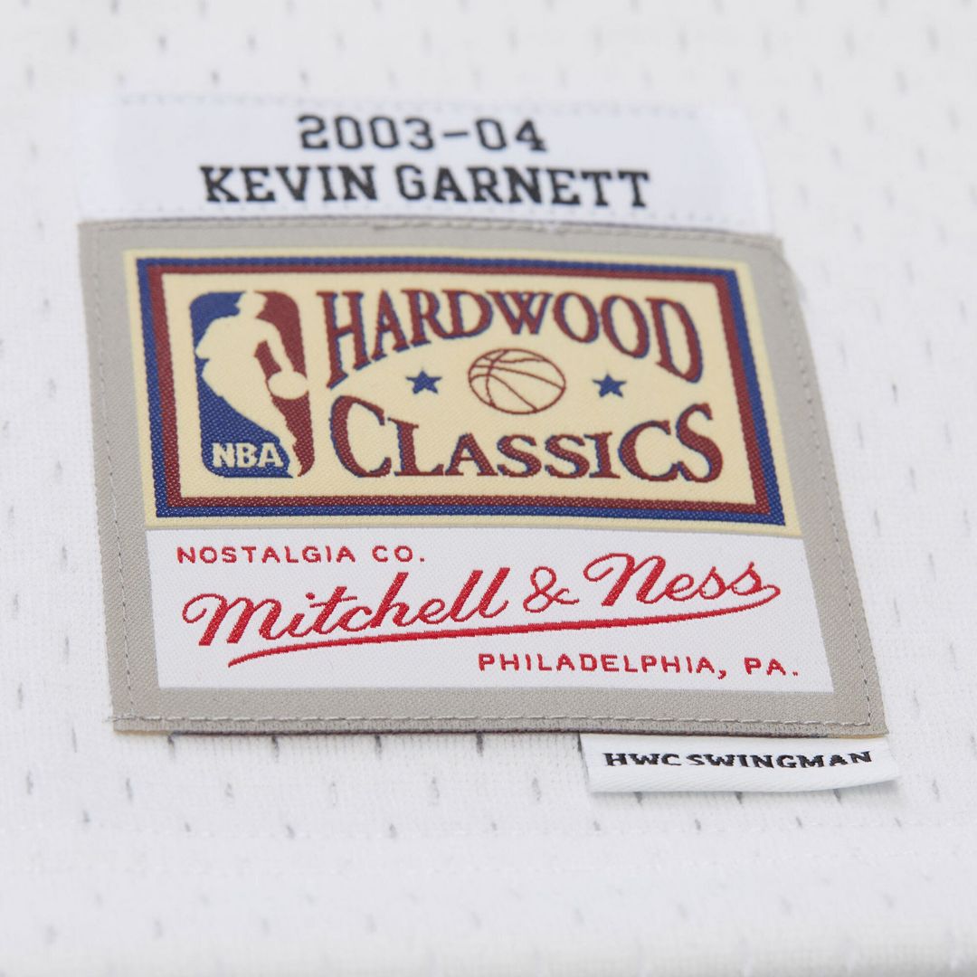 Kevin Garnett Minnesota Timberwolves Mitchell & Ness Hardwood Classics Swingman Jersey - White | NBA Fan Gear
