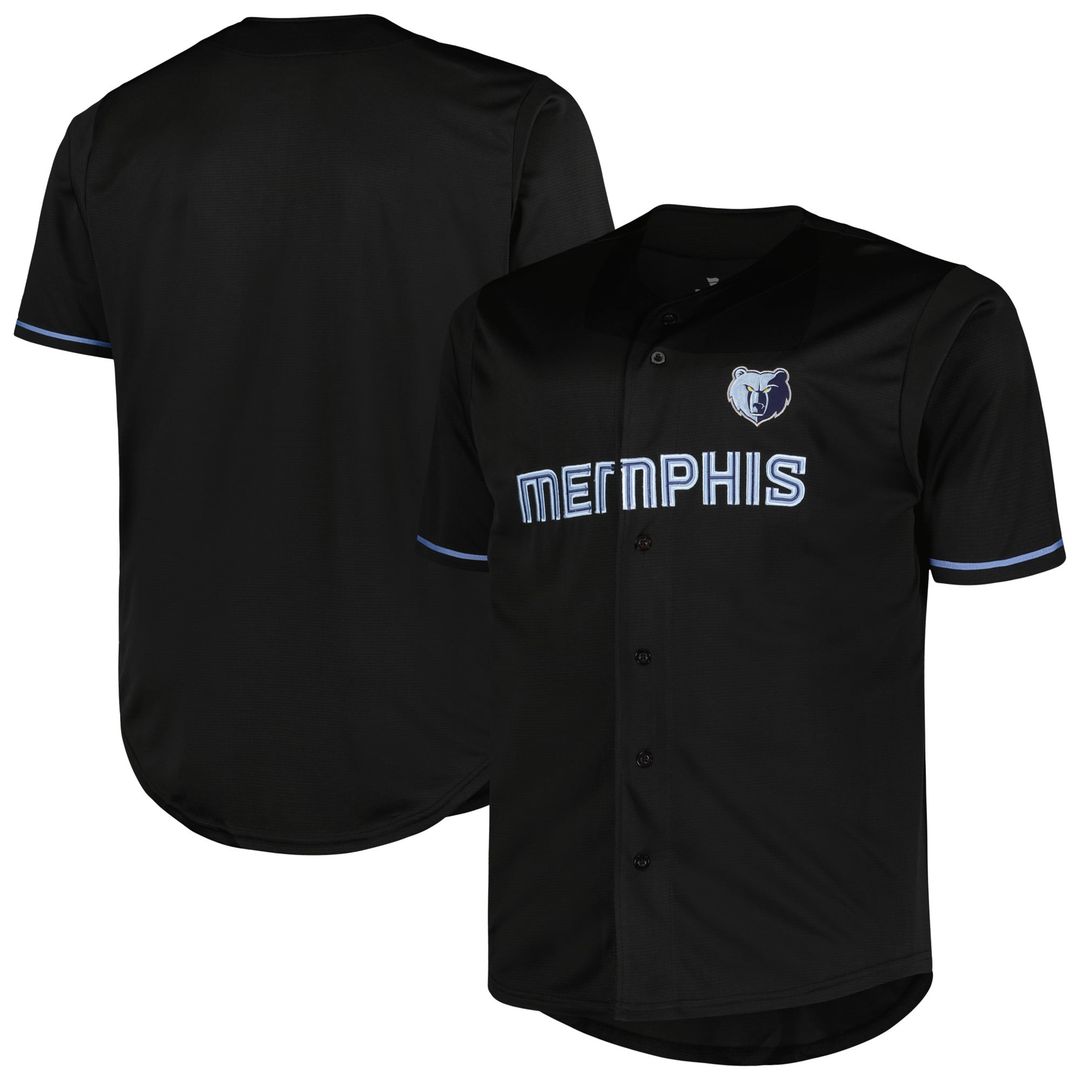 Memphis Grizzlies Profile Big & Tall Pop Jersey - Black | NBA Fan Gear