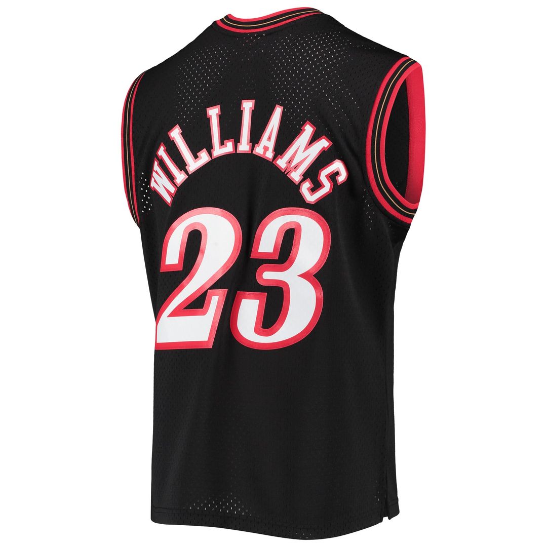 Lou Williams Philadelphia 76ers Mitchell & Ness 2005/ 06 Hardwood Classics Swingman Jersey - Black | NBA Fan Gear