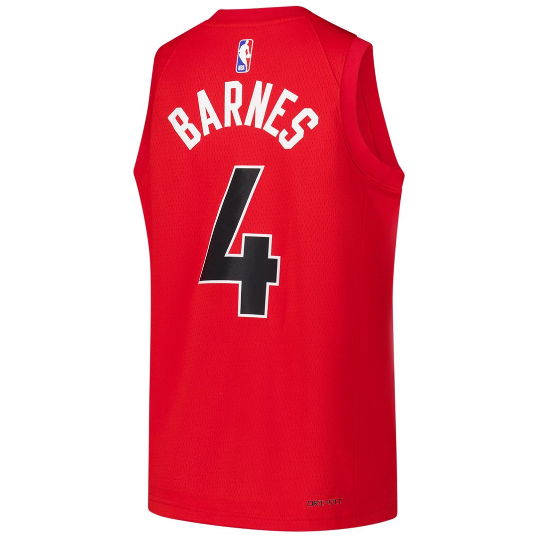Scottie Barnes Toronto Raptors Nike Youth Swingman Jersey - Icon Edition - Red | NBA Fan Gear